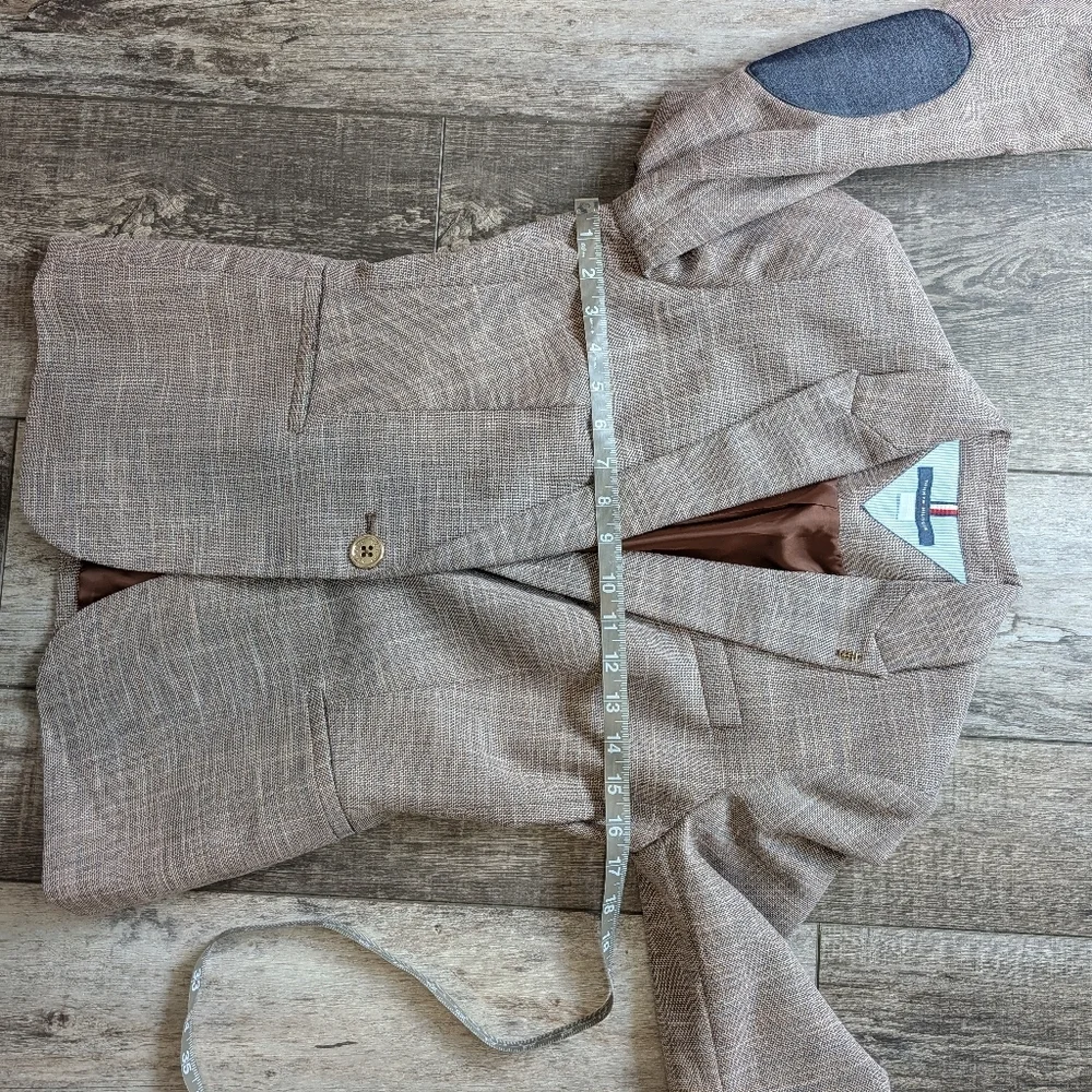 Tommy Hilfiger Women's Plaid Brown Blazer Size 2 - Picture 7 of 9